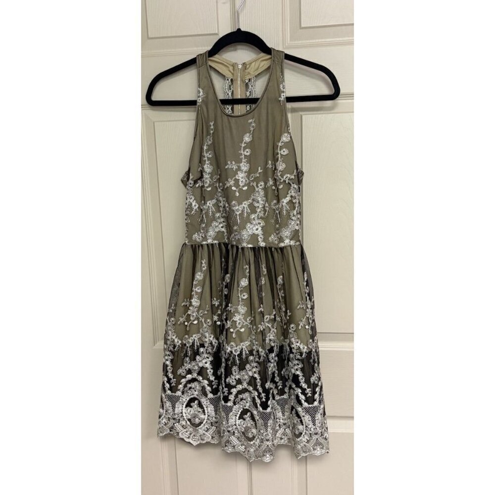 Black And Gold Altar’d State Dress Women’s Size Small Metallic Gold And Black